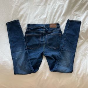 MADEWELL DARK BLUE SKINNY JEANS